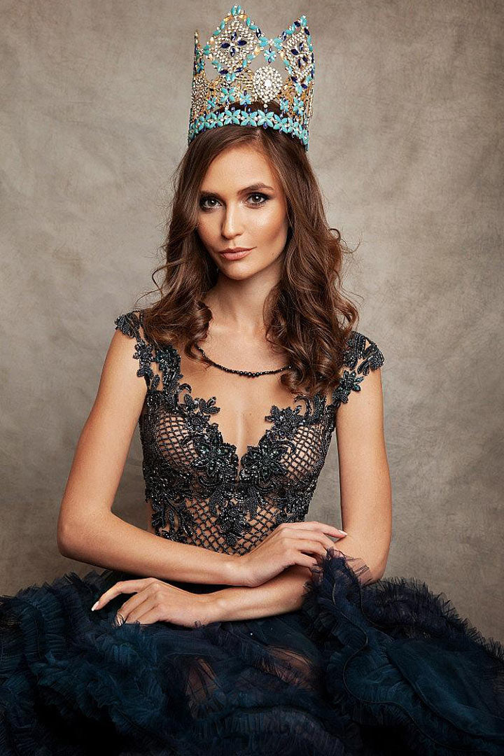 Miss World Bulgaria dressed by Stoyan Radichev