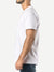 White t-shirt with embroidered SR logo