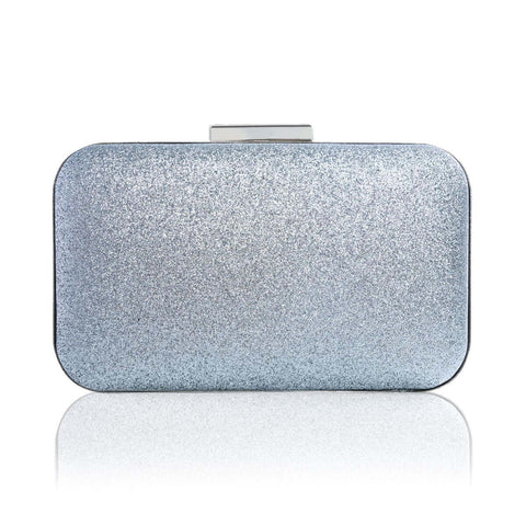 Clutch bag with fine silver brocade - High-quality designer clothes and accessories by RADICHEV - leading Bulgarian brand