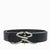Unisex belt with silver buckle - stylized SR logo