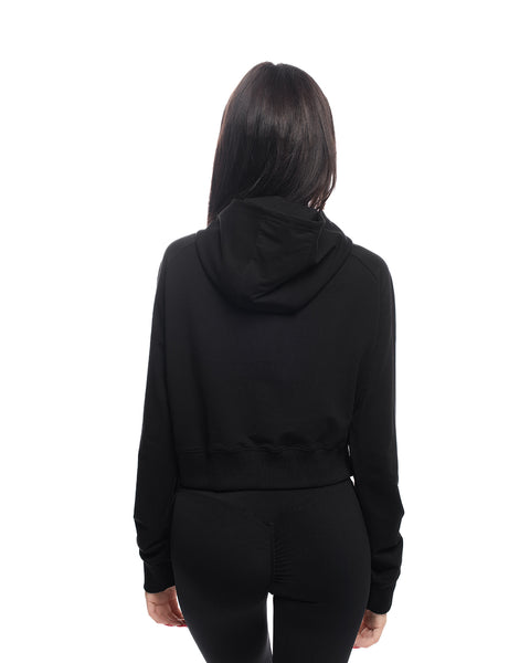 Дамска спортна блуза с бродерия RADICHEV в черно