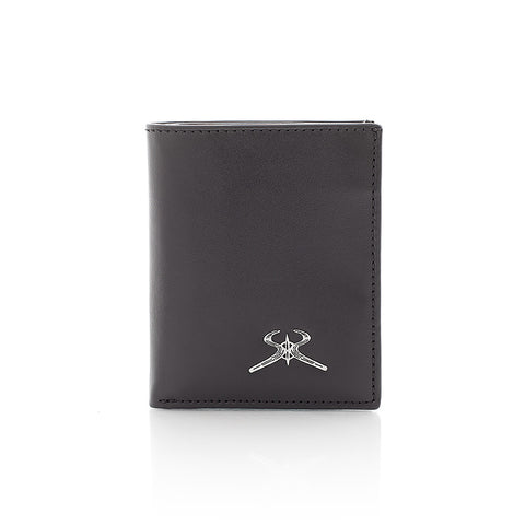 Men's leather wallet with coin compartment
