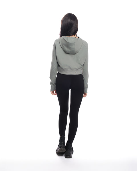 Дамска спортна блуза с бродерия RADICHEV в зелено