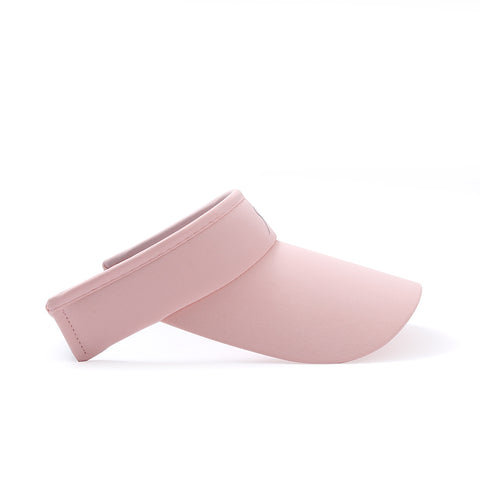 Pink sports visor with logo