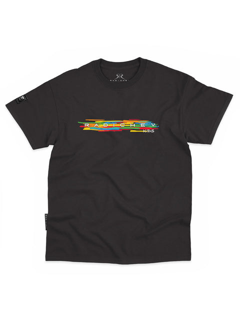 Children's white T-shirt with the inscription RADICHEV