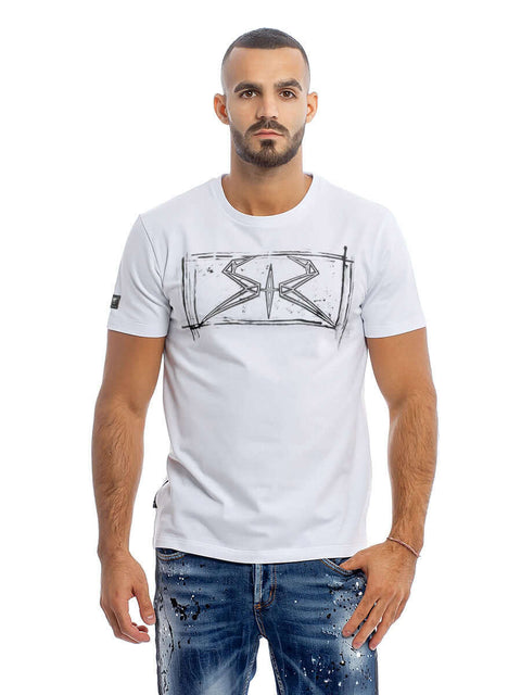 Men's t-shirt with black brand logo