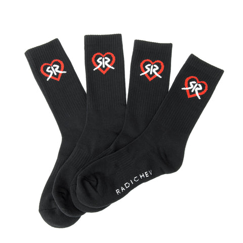 RADICHEV Valentine Edition – set of 2 pairs of socks for him and her in white