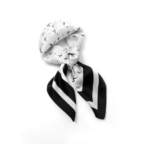 Silk scarf with print RADICHEV