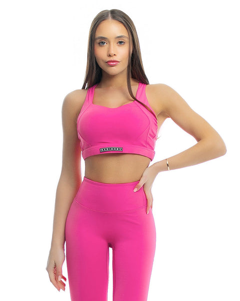 Sports bra in cyclamen