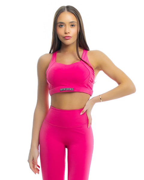 Sports bra in cyclamen