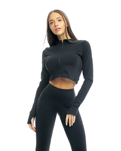 Three-piece sports set in black