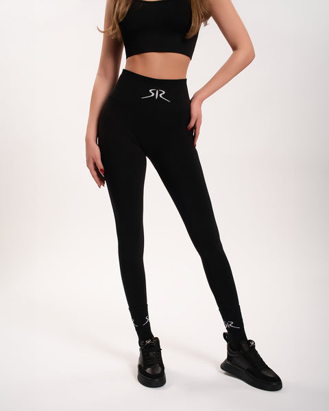 High-waisted sports leggings with a lifting effect