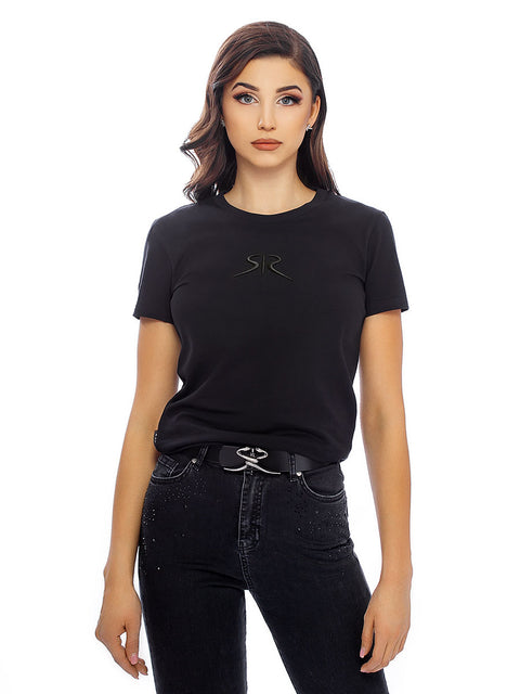 Women's t-shirt with an embroidered logo