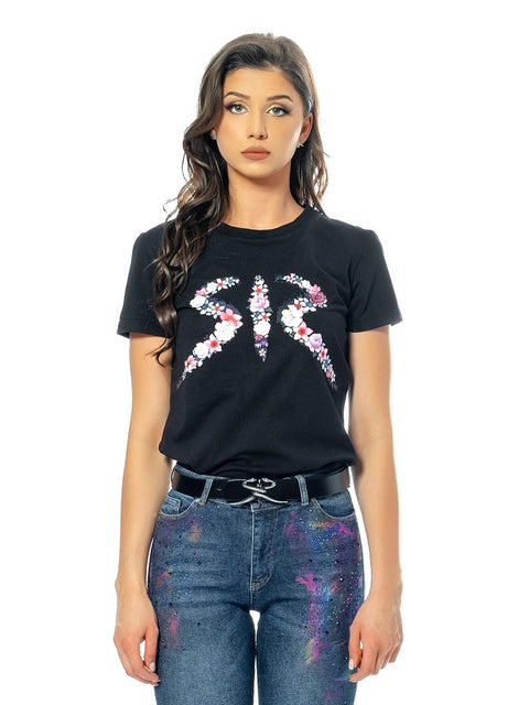 Women's T-shirt with flower print