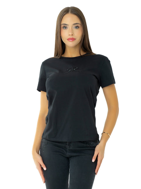 Women's t-shirt with an embroidered logo
