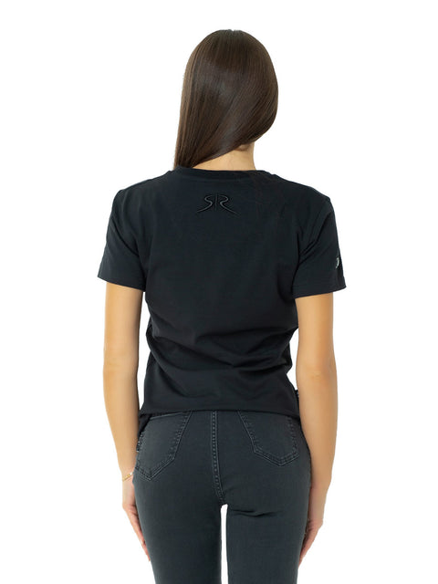 Women's t-shirt with an embroidered logo