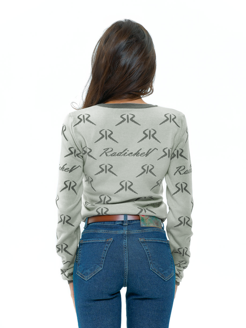 Women's RADICHEV Logo Sweater in Mint