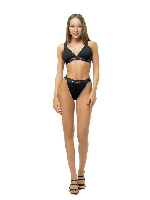 Cotton bralette in black RADICHEV