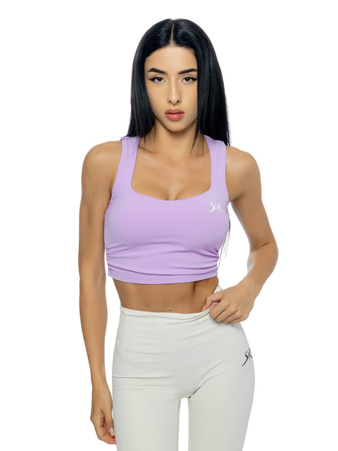 Sports purple top with RADICHEV logo