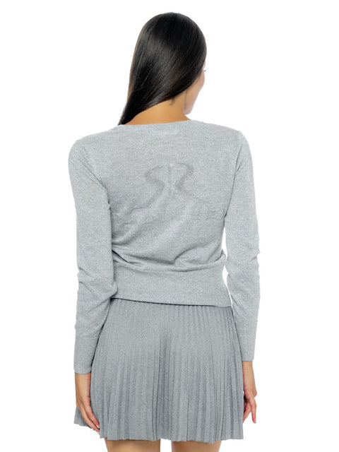 Knitted cardigan RADICHEV with silver threads