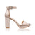 Comfortable chunky heel sandals in gold