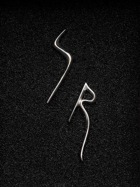 Earrings S/R by the designer Stoyan RADICHEV