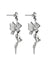 Silver fairy earrings with wings by the designer Stoyan RADICHEV