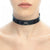 Choker with silver logo and print SR by the designer Stoyan RADICHEV
