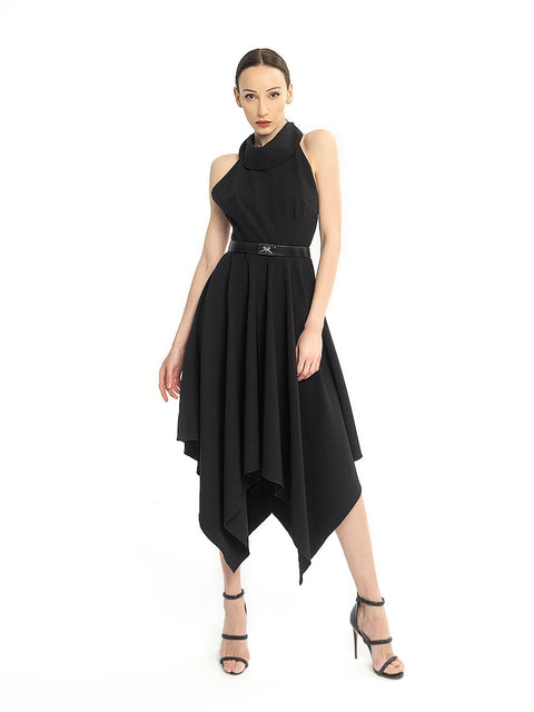 Asymmetrical dress - High-quality designer clothes and accessories by RADICHEV - leading Bulgarian brand