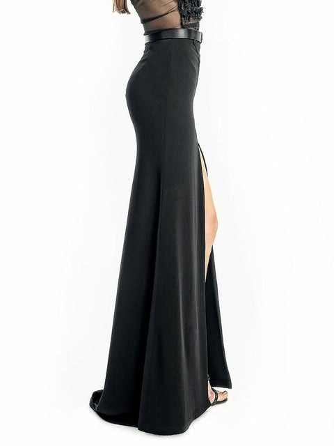 Long skirt with a slit by the Bulgarian fashion designer Stoyan RADICHEV