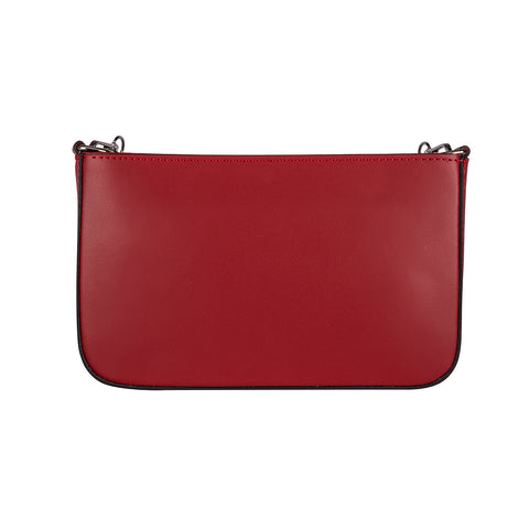 Дамска чанта с подвижно портмоне в червено