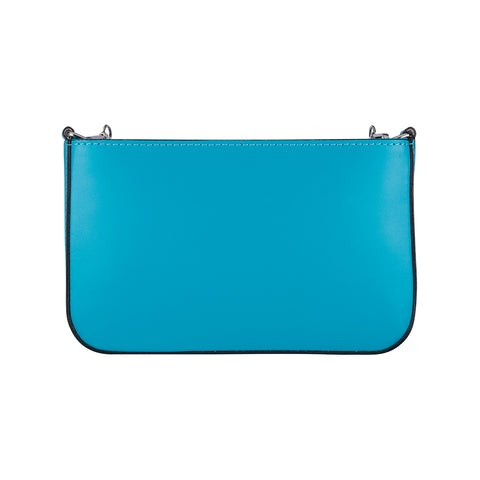 Дамска чанта с подвижно портмоне в синьо