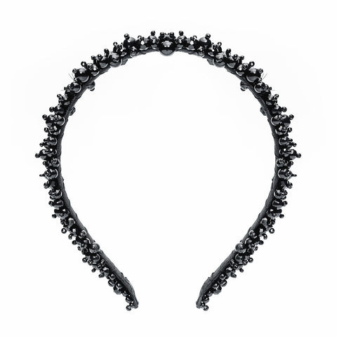 Boutique black tiara by the designer Stoyan RADICHEV