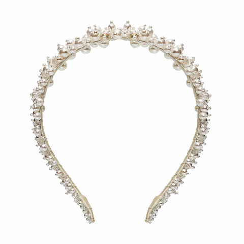 Boutique white tiara by the designer Stoyan RADICHEV
