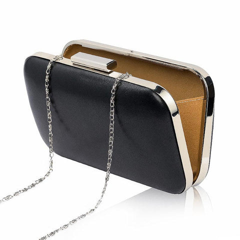 Elegant clutch in black - High-quality designer clothes and accessories by RADICHEV - leading Bulgarian brand