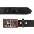 Men's brown belt with wooden buckle and religious element by Stoyan RADICHEV