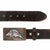 Men's brown belt with wooden buckle and hunting accent RADICHEV by Stoyan RADICHEV